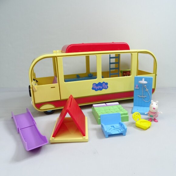 Peppa Pig Transforming Camper Van RV Camping‎ Playset Figure Parts - Picture 1 of 6